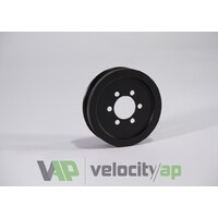 VelocityAP BLACK PULLEY ONLY JLR V6 & V8 Supercharged Lower Crank Pulley