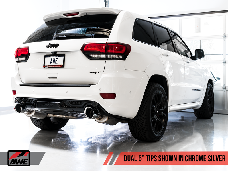 AWE Touring Edition Exhaust for Jeep Grand Cherokee SRT - Chrome Silver