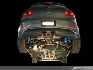 AWE "R32 Style" Performance Exhaust System for MK5 GTI - Diamond Black Tips