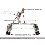 AWE Touring Edition Exhaust for Audi S5 3.0T - Diamond Black Tips (102mm)