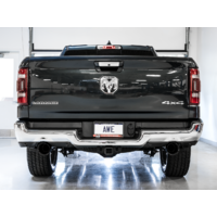 AWE 0FG Dual Rear Exit Catback Exhaust for 5th Gen RAM 1500 5.7L (with bumper cutouts) - Chrome Silver tips