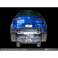 AWE SwitchPath™ Exhaust for Mk7 Golf R - Diamond Black Tips, 102mm 