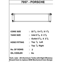 CSF 96-04 Porsche Boxster S (986) 98-05 Porsche 911 Carrera (996) aux. center radiator Porsche 911 GT3/RS (996) Center radiator