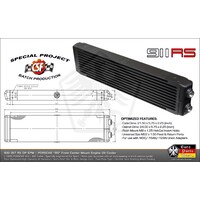 CSF Universal Dual-Pass Oil Cooler w/ Direct Fitment for Porsche 911 center front oil cooler (RS Style) - M22 x 1.5 connections - 24'L x 5.75'H x 2.16