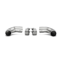 Akrapovic Link pipe set to mount Akrapovic Tips on stock Exhaust (SS) for Mk6 GTi