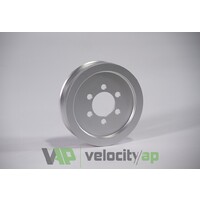 VelocityAP SILVER PULLEY ONLY JLR V6 & V8 Supercharged Lower Crank Pulley